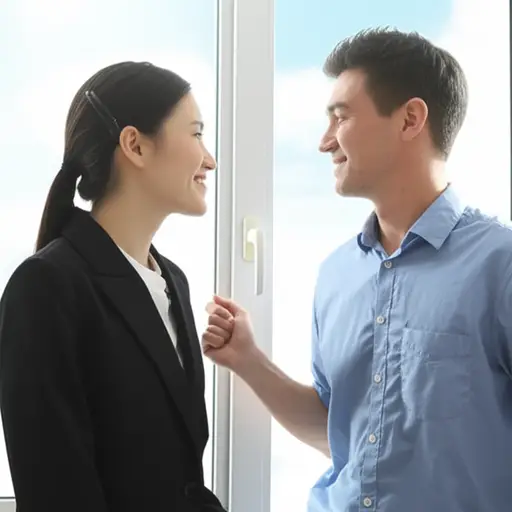 "我打开窗户有问题吗？" "当然没有。"