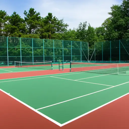 我们为下午的比赛预订了一个网球场。