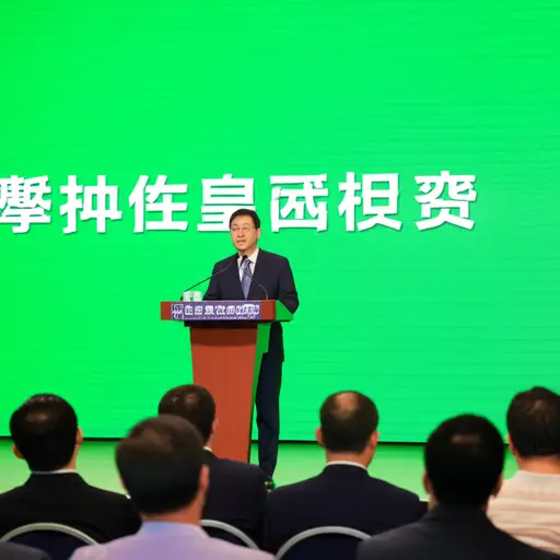 这位政治家就环境问题发表了演讲。