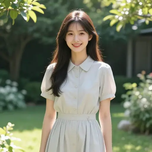 她的女儿非常漂亮。