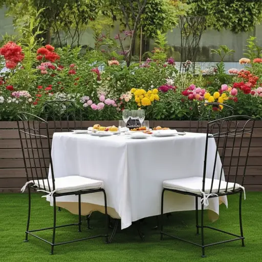 在花园里吃饭会是个不错的改变。