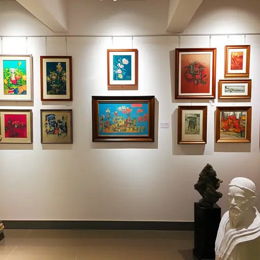 他有一个私人艺术收藏。