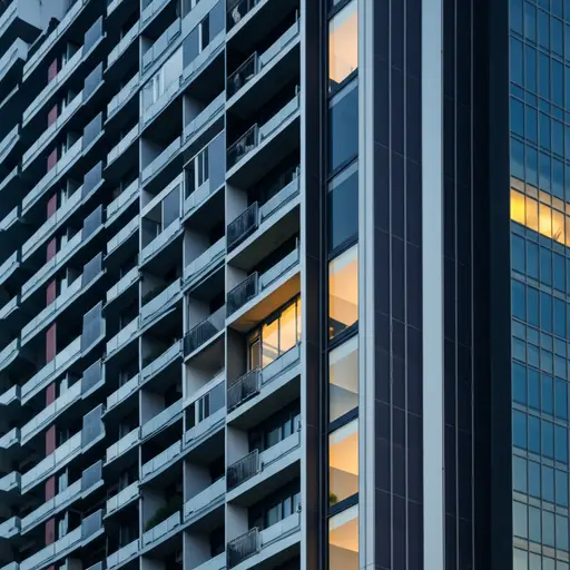 我住在一栋大楼里的公寓里。