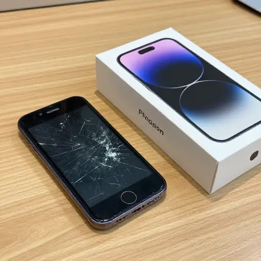 我的旧手机坏了，所以我需要一部新的。