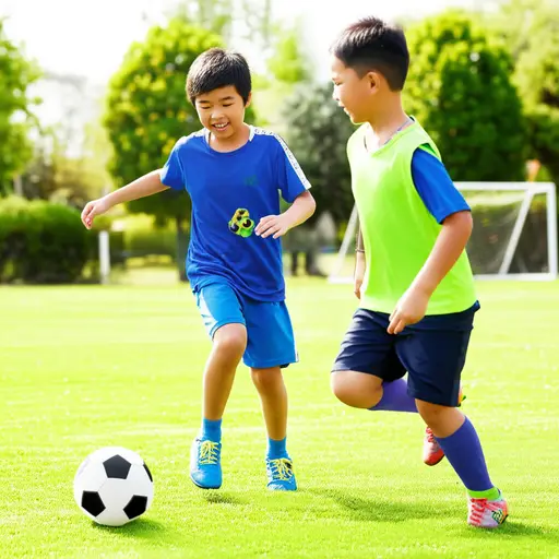 我哥哥和我都喜欢踢足球。