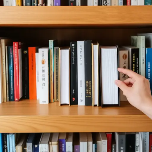 请把书放在书架上。