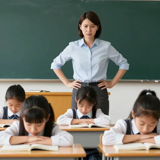 孩子们表现得太糟糕了，我发了脾气。