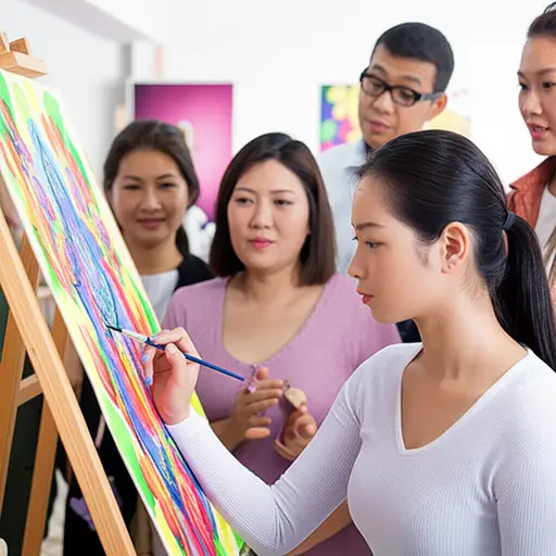 我妹妹的绘画作品令人惊叹。