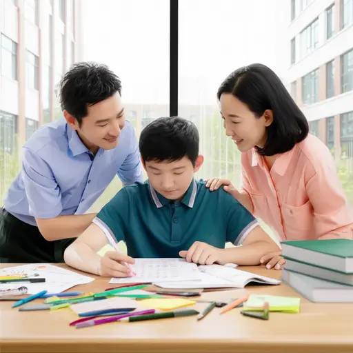 当我在学校不顺时，我的父母鼓励了我。