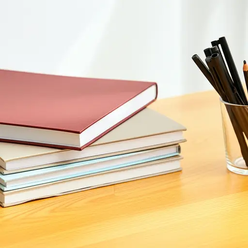 她的书桌总是很整洁，所有东西都井井有条。