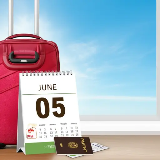 我们在六月五日到达。