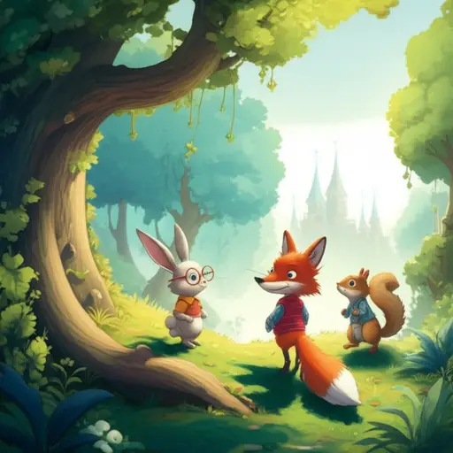 很久以前，在一个遥远的国度，有一片住着会说话动物的神奇森林。