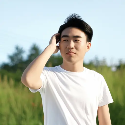 一阵柔和凉爽的微风吹拂过我的皮肤。