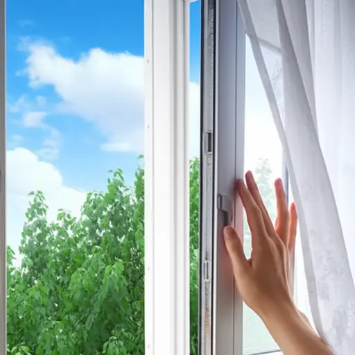 打开窗户，让一些新鲜空气进来。