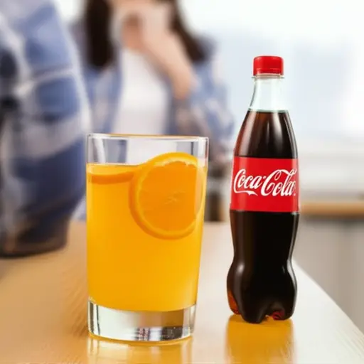 你想喝可乐还是果汁？