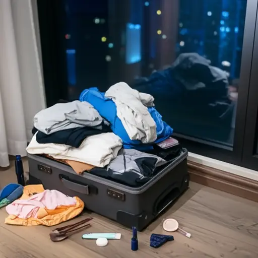 我甚至没有时间打开行李箱。