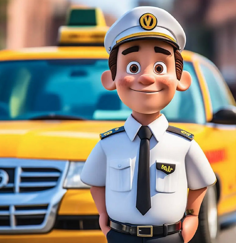 这是我的叔叔/伯伯/...。他是一位出租车司机。