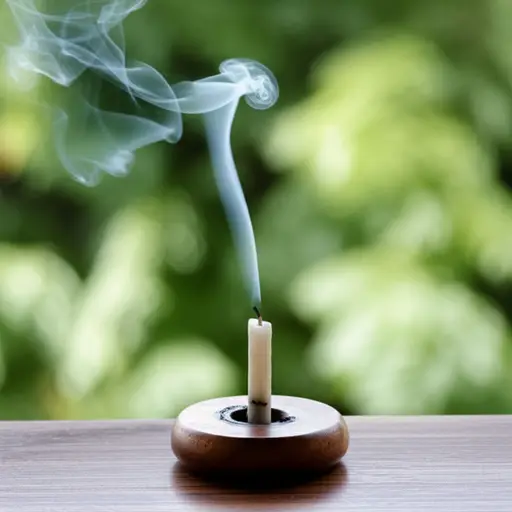 突然的一阵风把桌上的蜡烛吹灭了。