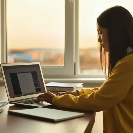 她一整天都在做她的项目。