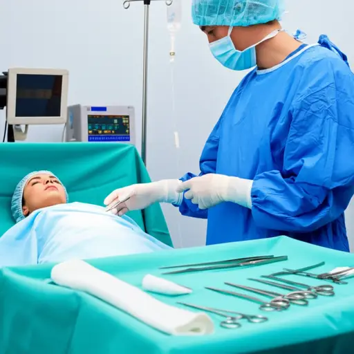 外科医生明天上午将为她做手术。