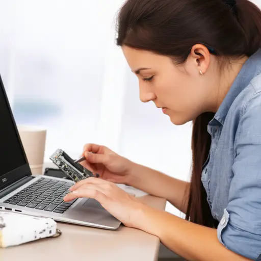 她免费修理了我的电脑。