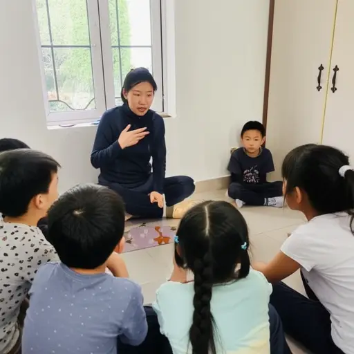 她讲了一个关于可怜孤儿的故事。