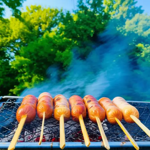 烧烤香肠是夏季的最爱。