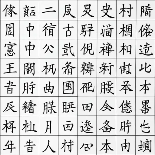 她的字迹很工整，容易辨认。