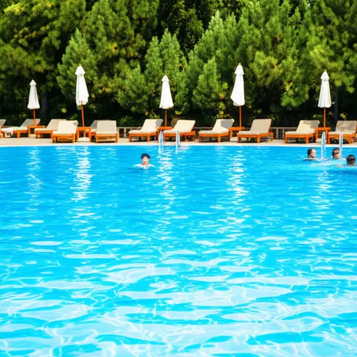 在这样炎热的日子里，游泳池是地球上最好的地方。