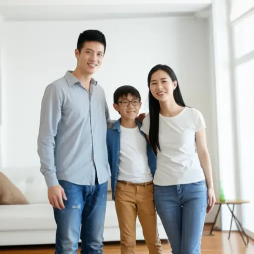 我的直系亲属由我的父母、哥哥和我组成。