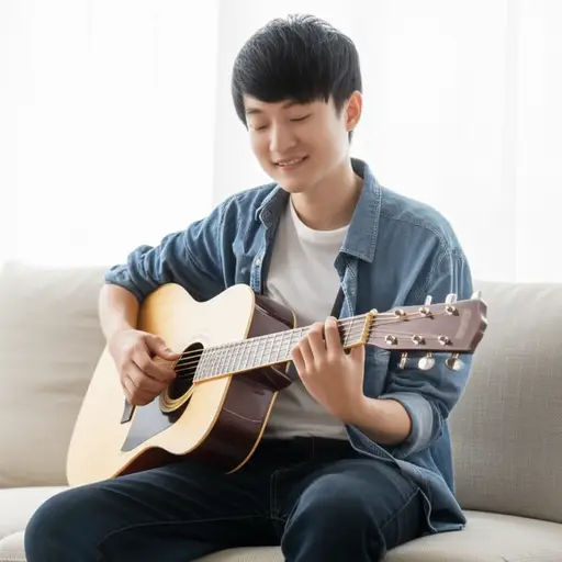 我哥哥的爱好是弹吉他。