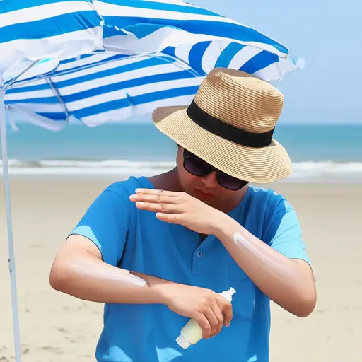 我不想在海滩上晒伤皮肤。