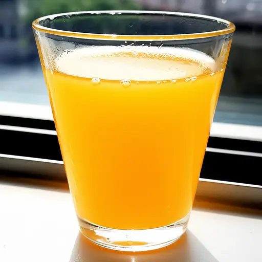 我喜欢喝橙汁。