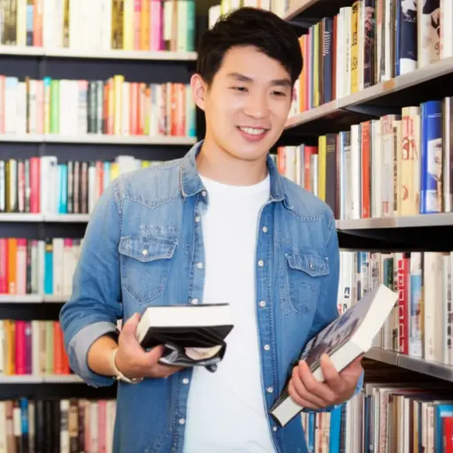 我大约把四分之一的钱花在了买书上。