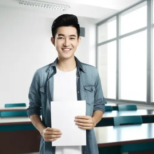 我通过了考试。