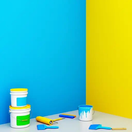 我想把房间刷成蓝色和黄色。