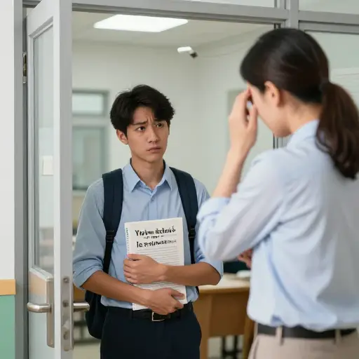 我在学校被拒绝了学习法语的机会。