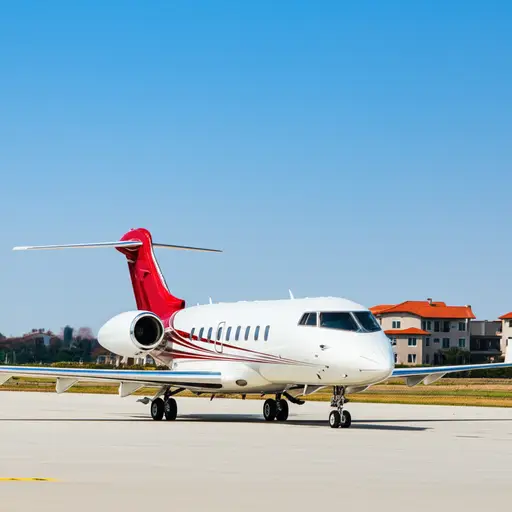 他们乘坐私人喷气式飞机前往度假屋。