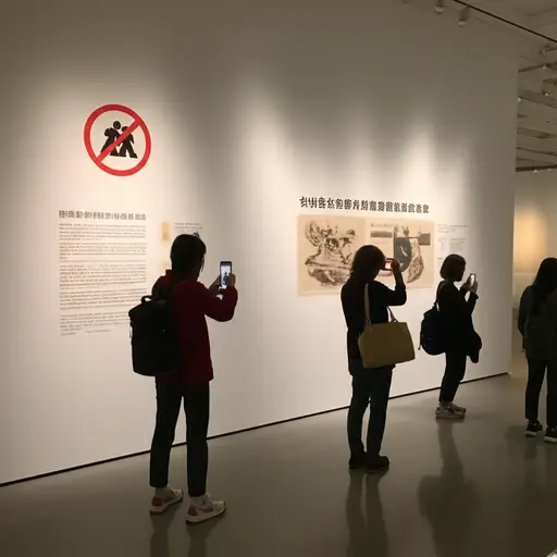 博物馆内不允许摄影。