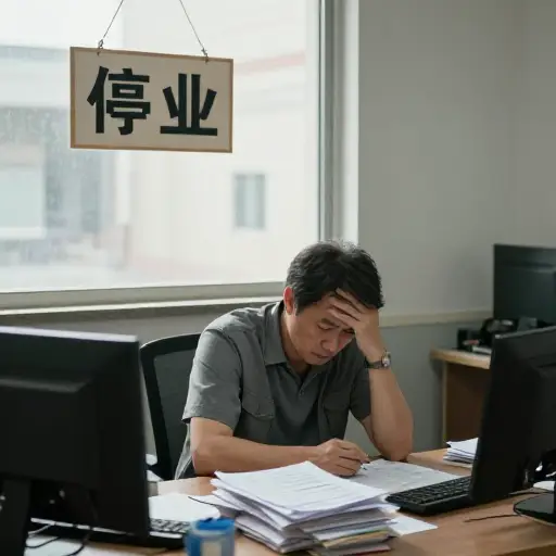 工作机会枯竭，他破产了。