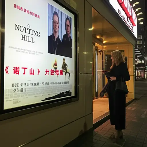 由于我们都喜欢浪漫喜剧，我们决定去看《诺丁山》，这部电影由朱莉娅·罗伯茨和休·格兰特主演。