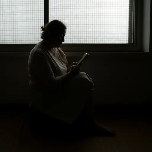 自从她丈夫去世后，她一直很沮丧。