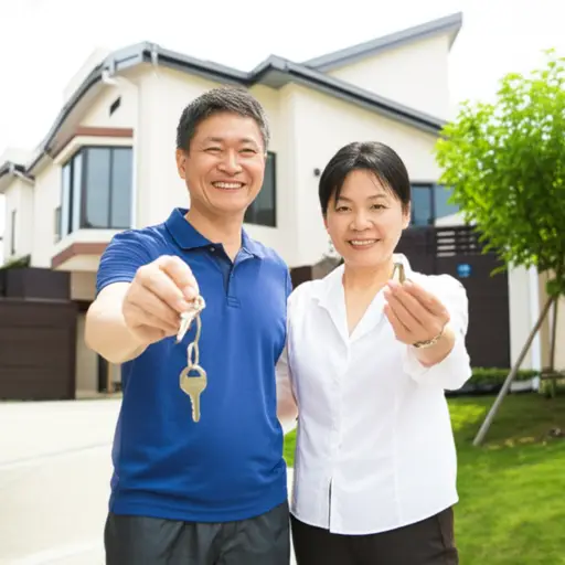 我们不在的时候，我父母会照看房子。