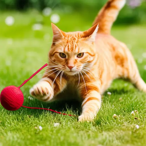 猫喜欢追逐东西。