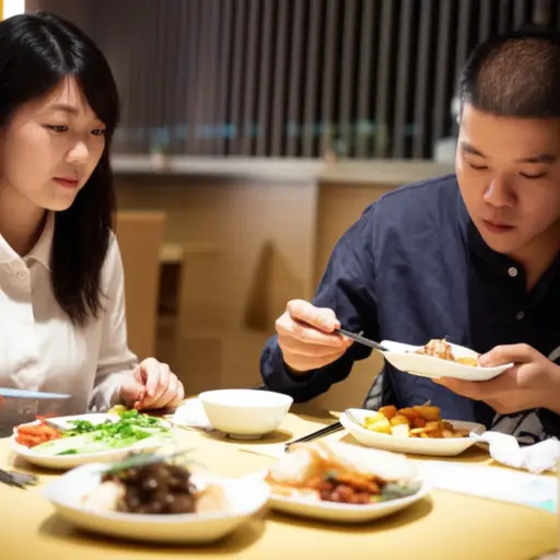 我饿了，所以我们吃点东西吧。