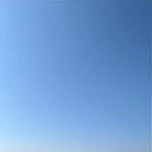 今天的天空是浅蓝色的。