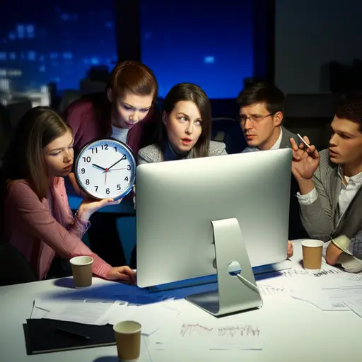 他们知道除非报告在第二天完成，否则会有麻烦。