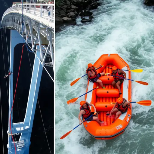 我喜欢大多数极限运动，比如蹦极和激流漂流。