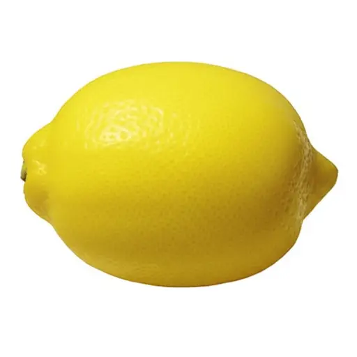 柠檬是黄色的。