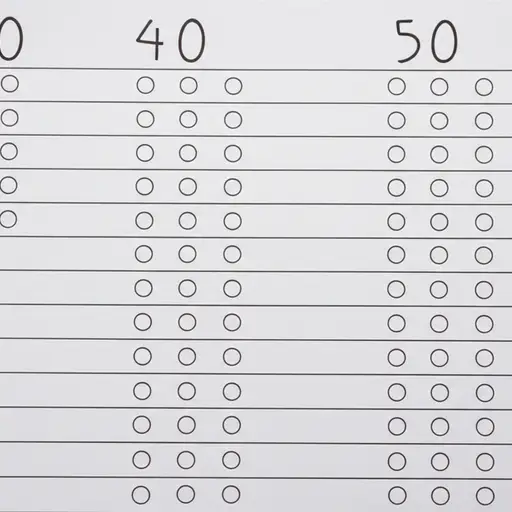 数字三十、四十和五十都是十的倍数。